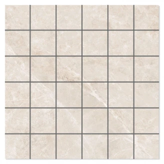 Marmor Mosaik Klinker Sintracino Beige Polerad 30x30 (5x5) cm-2